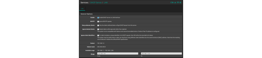 Basic LAN DHCP
